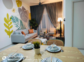 2 rooms fully furnished habitus wifi subang airport shah alam